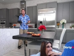 Step Mom Fucks Me While Step Dad Watches VR Porn