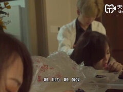 Anal, Asiatique, Sucer une bite, Queue, Orgasme, Chatte, Suçant, Adolescente