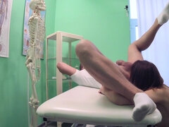 Horny slut Jessica Beil gets boned by cocky doctor