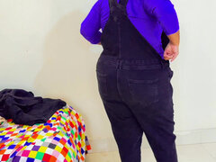 Gorda, Culo grande, Universitaria, Universidad, Pareja, Uniforme