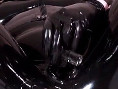 Rubber Self Pleasure - Full Latex Catsuit