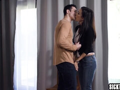 Stor kukk, Store pupper, Kukk suging, Brunette, Barmfager, Hardcore, Hd, Røff