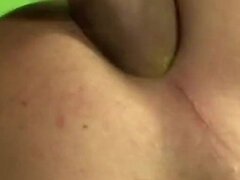 Wanessa Weitzel gets her shemale tits creampied after anal sex