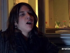 Hot German Brunette Roesi Masturbates Solo - Hardcore HD Pussy Play