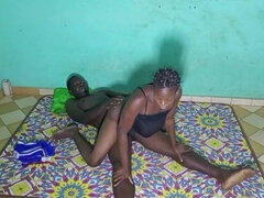 Africain, Amateur, Noire, Couple, Petite femme
