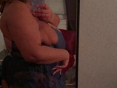 Amatőr, Testes gyönyörű hölgy, Fekete, Fehérnemű, Egyedül, Harisnya