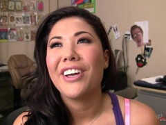 London Keyes stars in the Dicksuckers point of view blowjob video Hot, Wet and Sloppy - London keyes