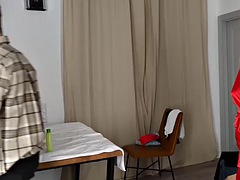 큰 음경, 금발의, 오랄섹스, 약간 뚱뚱한, 쿠거, 나이든, 기름, 면도된