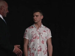 Jack Waters is spanked and stretched out with a dildo