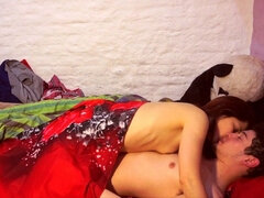 A Young Couple in Love Having Passionate Sex Ends in Creampie