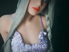 Silver Hair Sex Doll Striptease Before Totally hardcore Fuck