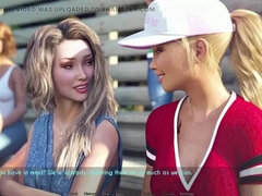 American Wife and Stepmother Alyssa Teases Teammates with Sophia in Hot HD 3D Game