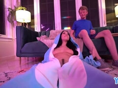 Amatør, Svart, Kukk suging, Brunette, Ansiktssperm, Tenåring