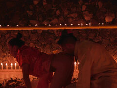 Romantic tender sex with brunette Mea Melone