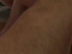 Sweet big ass teen milked with a warm load on her body