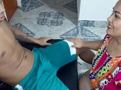 ぽっちゃり, デカチン, 黒人, フェラチオ, ぽちゃ, 母, 赤毛, 義母