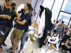 Japanese cosplayer showed all her charms