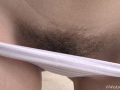 お尻, ブロンド, 毛深い, 下着