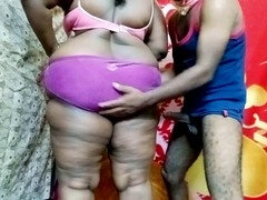 Romantic Indian Tamil wifey enjoys navel licking and steamy kisses