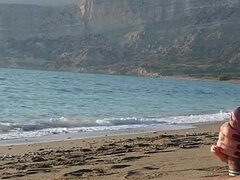 Leie, Strand, Schönheit, Bikini, Besamung, Spermaladung, Handjob, Nudist