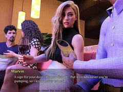 Hot MILF Anna Gives Handjob to Marvin - American Wife Cheats with Small Penis Humiliation