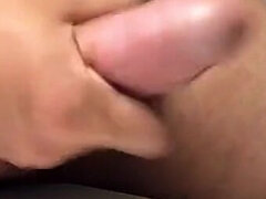 Asiatisk, Stor kuk, Sperma shot, Handjobb, Solo