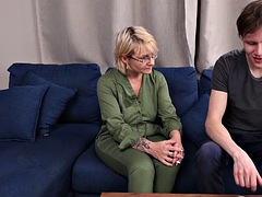 AuntJudysXXX - 48 year old stepmom Nadine helps stepson with homework