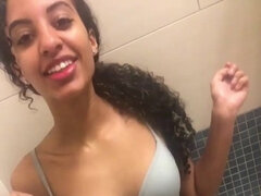 Skinny exotic babe Shower Selfie - Amateur video