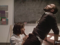 Arsch, Blasen, Hundestellung, Handjob, Natürlichen titten, Rasiert, Lehrer, Titten