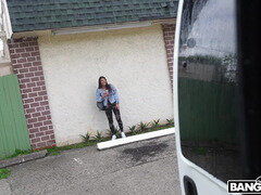 Amador amadora, Morena, Ônibus, Ao ar livre cartaz de rua outdoor, Pornô leve, Adolescente