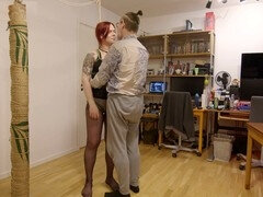 Bdsm, Svart, Bondage, Par, Strumpbyxor, Stockings