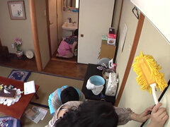 18, 아시안, 머리카락이 많은, 주부, 일본인, 청소년, 유니폼, 와이프