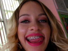 Tussi, Blondine, Spermaladung, Pornostars, Pov