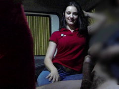 Amerikaner, Kukk suging, Brunette, Bil, Kvinner mann, Gruppe, Tenåring, Trekant