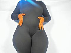 AnalEbonys Hourglass Big Butt in Black Femdom