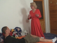 Lucky guy gets to fuck his lustful mother in law BIG TIME