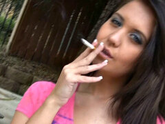 Chrissy Smoking