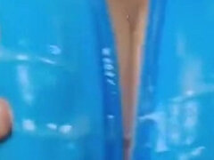 아마추어, 큰 가슴, 딜도, 게임, 젖가슴