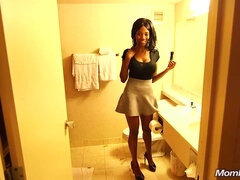 Dark-Hued Mummy Takes Pink Cigar