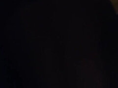 Jerking off in the stairs outside