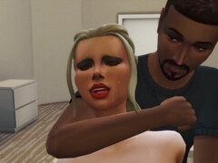 Sims 4 - Jeune étudiante trompe son petit ami avec son professeur particulier