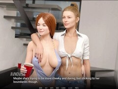 Steamy tales and PC gameplay featuring a hot blonde with big tits