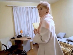 Tjeckisk, Granny, Mogen, Milf, Fitta, Rakad, Stockings