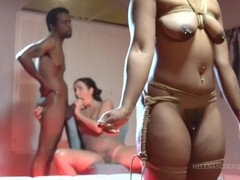 Helena's Price showcases - Avery Jane interracial anal creampie gang bang!