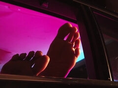 Exotic beauty Poonam Pandey - Uber Fantasy - Solo Indian Stripping in Car