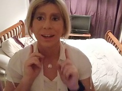 Amateur, Britannique, Lingerie, Masturbation, Transsexuelle