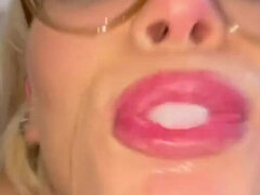 Amatoriale, Bionda, Fetish, Occhiali, Solo