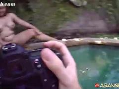 Amatör, Asiatisk, Bbw stor vacker kvinna, Mellanrasig, Mogen, Milf, Pool, Pov