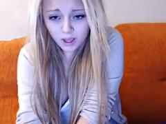 Using my vibrator with my brother on the couch: Amateur, Blonde  Fetish Porn