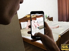 잡힌, 얼굴에, 하드코어, Hd, 현실, 여자 형제, 청소년, 젖가슴